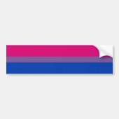 SlipperyJoe's Bisexual Pride Flag Lavendel-pink bl Autoaufkleber (Vorne)