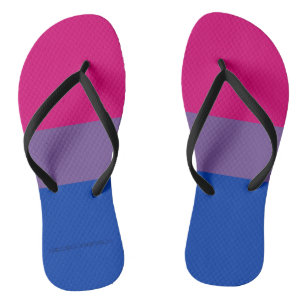 SlipperyJoe's Bisexual Pride Flag Lavendel-pink bl Badesandalen