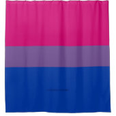 SlipperyJoe's Bisexual Pride Flag Lavendel-pink bl Duschvorhang (Vorderseite)