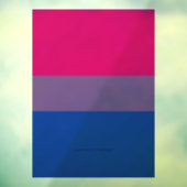SlipperyJoe's Bisexual Pride Flag Lavendel-pink bl Fensteraufkleber (Blatt 3)