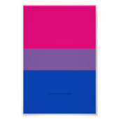 SlipperyJoe's Bisexual Pride Flag Lavendel-pink bl Fotodruck (Vorne)