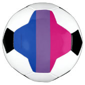 SlipperyJoe's Bisexual Pride Flag Lavendel-pink bl Fußball (Gedreht)