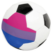 SlipperyJoe's Bisexual Pride Flag Lavendel-pink bl Fußball (Dreiviertel)