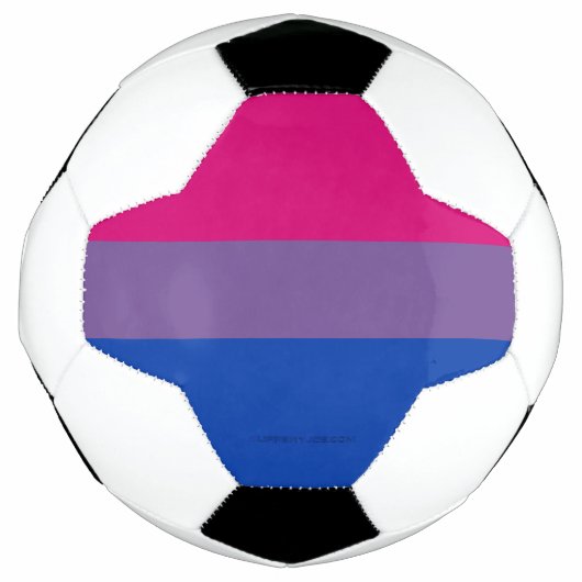 SlipperyJoe's Bisexual Pride Flag Lavendel-pink bl Fußball (Vorderseite)