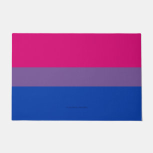 SlipperyJoe's Bisexual Pride Flag Lavendel-pink bl Fußmatte