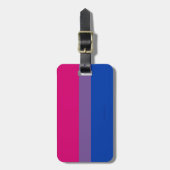 SlipperyJoe's Bisexual Pride Flag Lavendel-pink bl Gepäckanhänger (Vorderseite vertikal)
