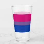 SlipperyJoe's Bisexual Pride Flag Lavendel-pink bl Glas (Rückseite)
