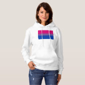 SlipperyJoe's Bisexual Pride Flag Lavendel-pink bl Hoodie (Vorne ganz)