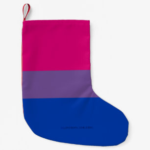 SlipperyJoe's Bisexual Pride Flag Lavendel-pink bl Kleiner Weihnachtsstrumpf