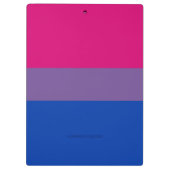 SlipperyJoe's Bisexual Pride Flag Lavendel-pink bl Klemmbrett (Rückseite)