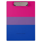 SlipperyJoe's Bisexual Pride Flag Lavendel-pink bl Klemmbrett (Vorderseite)