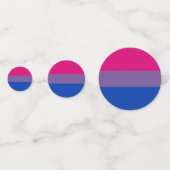 SlipperyJoe's Bisexual Pride Flag Lavendel-pink bl Konfetti (Rückseiten)