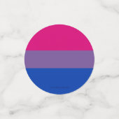 SlipperyJoe's Bisexual Pride Flag Lavendel-pink bl Konfetti (Klein Vorderseite)