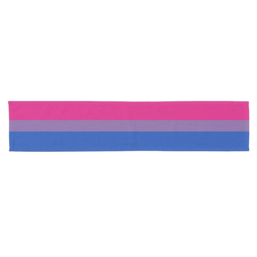 SlipperyJoe's Bisexual Pride Flag Lavendel-pink bl Kurzer Tischläufer (Horizontal)