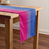 SlipperyJoe's Bisexual Pride Flag Lavendel-pink bl Kurzer Tischläufer (Beispiel)