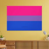 SlipperyJoe's Bisexual Pride Flag Lavendel-pink bl Leinwanddruck (Insitu (Wohnzimmer))