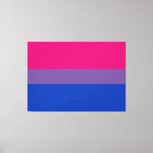 SlipperyJoe's Bisexual Pride Flag Lavendel-pink bl Leinwanddruck