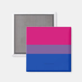 SlipperyJoe's Bisexual Pride Flag Lavendel-pink bl Magnet (Vorderseite/Rückseite)