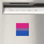 SlipperyJoe's Bisexual Pride Flag Lavendel-pink bl Magnet (In Situ (Geschirrspüler))