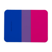 SlipperyJoe's Bisexual Pride Flag Lavendel-pink bl Magnet (Horizontal)