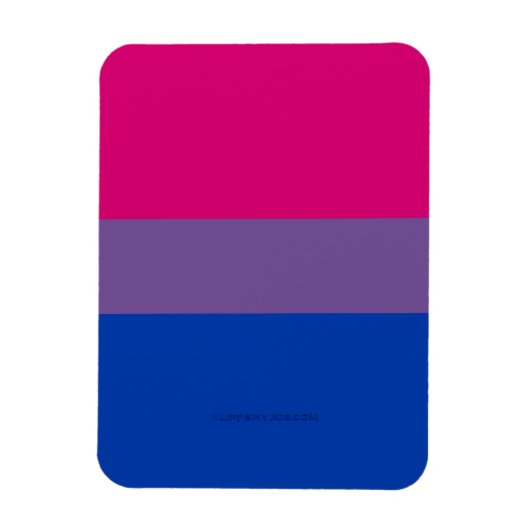 SlipperyJoe's Bisexual Pride Flag Lavendel-pink bl Magnet (Vertikal)