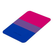 SlipperyJoe's Bisexual Pride Flag Lavendel-pink bl Magnet (Linke Seite)