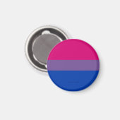 SlipperyJoe's Bisexual Pride Flag Lavendel-pink bl Magnet (Vorderseite/Rückseite)