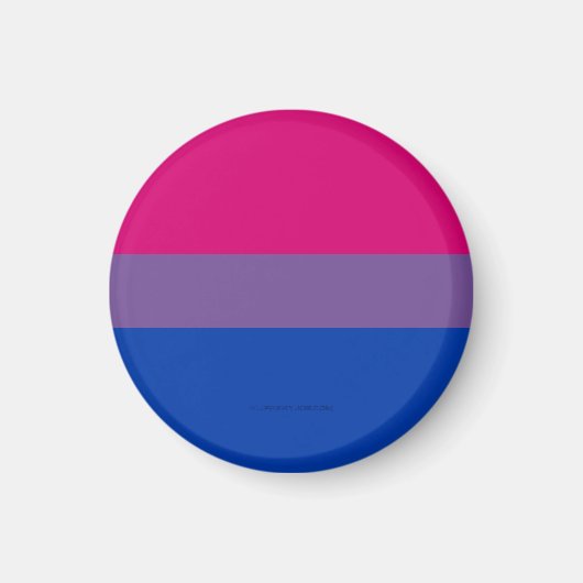 SlipperyJoe's Bisexual Pride Flag Lavendel-pink bl Magnet (Vorne)