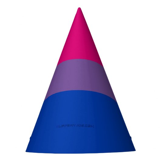 SlipperyJoe's Bisexual Pride Flag Lavendel-pink bl Partyhütchen (Vorderseite)