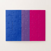 SlipperyJoe's Bisexual Pride Flag Lavendel-pink bl Puzzle (Horizontal)