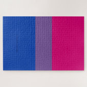 SlipperyJoe's Bisexual Pride Flag Lavendel-pink bl Puzzle (Horizontal)