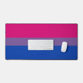 SlipperyJoe's Bisexual Pride Flag Lavendel-pink bl Schreibtischunterlage (Tastatur & Maus)