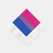 SlipperyJoe's Bisexual Pride Flag Lavendel-pink bl Serviette (Ecke)