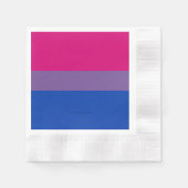 SlipperyJoe's Bisexual Pride Flag Lavendel-pink bl Serviette (Vorderseite)