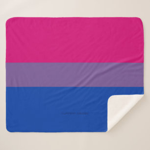 SlipperyJoe's Bisexual Pride Flag Lavendel-pink bl Sherpadecke