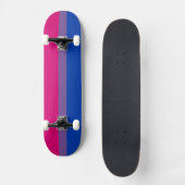 SlipperyJoe's Bisexual Pride Flag Lavendel-pink bl Skateboard (Vorderseite)