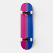 SlipperyJoe's Bisexual Pride Flag Lavendel-pink bl Skateboard (Vorderseite)