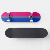 SlipperyJoe's Bisexual Pride Flag Lavendel-pink bl Skateboard (Horizontal)