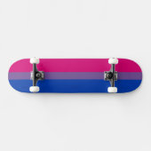 SlipperyJoe's Bisexual Pride Flag Lavendel-pink bl Skateboard (Horizontal)