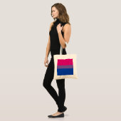 SlipperyJoe's Bisexual Pride Flag Lavendel-pink bl Tragetasche (Vorderseite (Model))