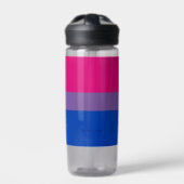 SlipperyJoe's Bisexual Pride Flag Lavendel-pink bl Trinkflasche (Vorderseite)