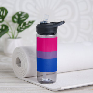 SlipperyJoe's Bisexual Pride Flag Lavendel-pink bl Trinkflasche