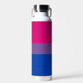 SlipperyJoe's Bisexual Pride Flag Lavendel-pink bl Trinkflasche (Vorne)