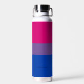 SlipperyJoe's Bisexual Pride Flag Lavendel-pink bl Trinkflasche (Rückseite)
