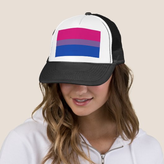 SlipperyJoe's Bisexual Pride Flag Lavendel-pink bl Truckerkappe (Beispiel)