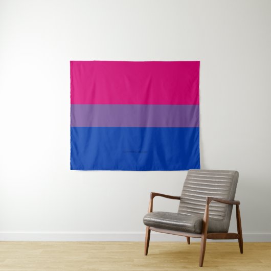 SlipperyJoe's Bisexual Pride Flag Lavendel-pink bl Wandteppich (Beispiel (Horizontal))