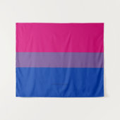 SlipperyJoe's Bisexual Pride Flag Lavendel-pink bl Wandteppich (Vorderseite (Horizontal))