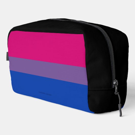 SlipperyJoe's Bisexual Pride Flag Lavendel-pink bl Waschbeutel (Rechte Ecke)