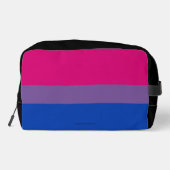 SlipperyJoe's Bisexual Pride Flag Lavendel-pink bl Waschbeutel (Rückseite)