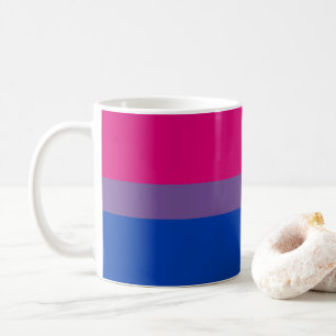 SlipperyJoe's Bisexual Pride Flag lavender-pink bl Kaffeetasse